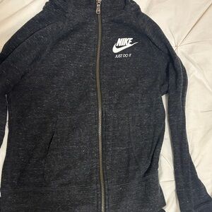 Nike Charcoal Full-Zip Hoodie and sweatpant